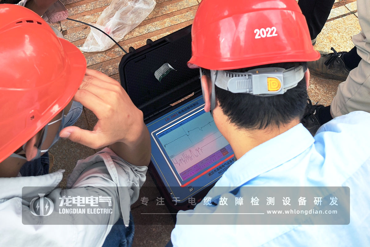 電纜故障檢測(cè)現(xiàn)場(chǎng)